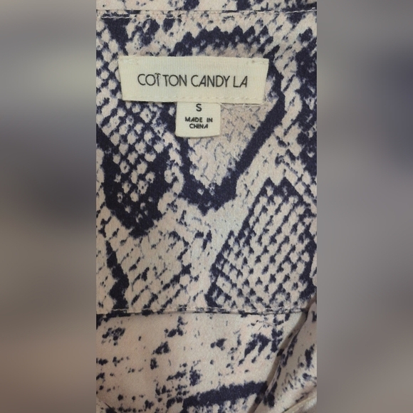 Cotton Candy LA Pink and Blue Mini Slip Dress Spaghetti Strap - Picture 3 of 5